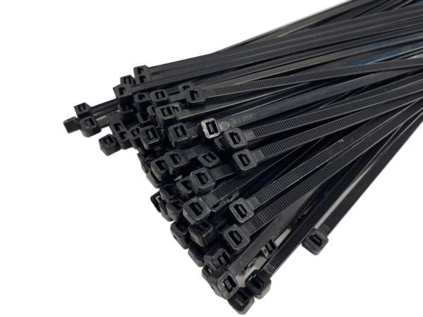 C37048B 370mm x 4.8mm Black Cable Ties - Pack of 100
